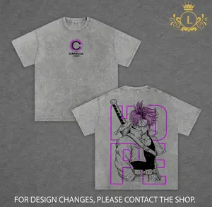 Trunks - DBZ Graphic Tee Vintage Washed Shirt Unisex Streetwear Anime Shirt Future Trunks Saiyan Tee DBZ Z Shirt Gift for Anime Lovers DBZ Fans