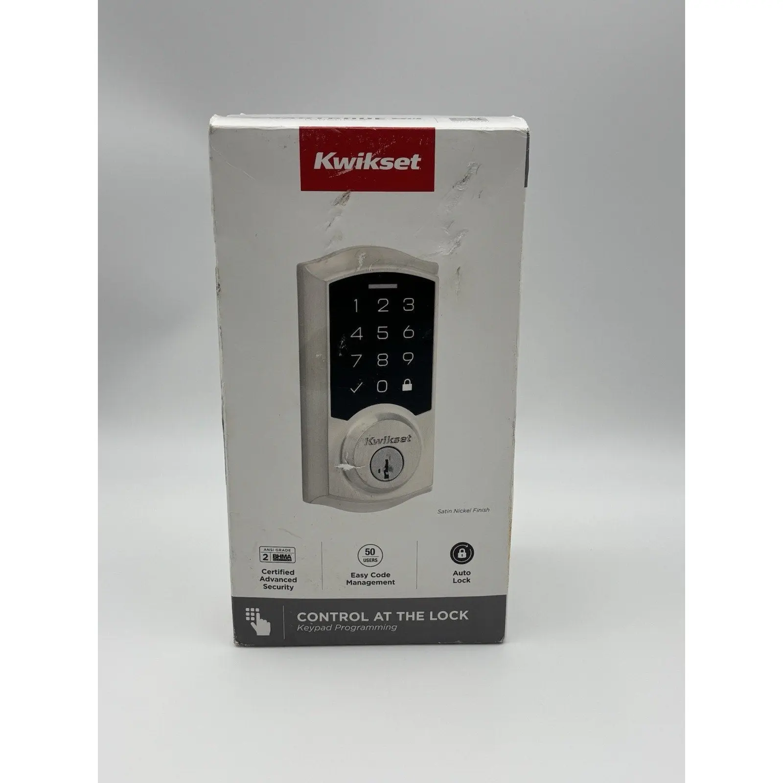 Kwikset SmartCode Electronic Touchpad SmartKey Deadbolt Lock - ‎9270TRL-15S