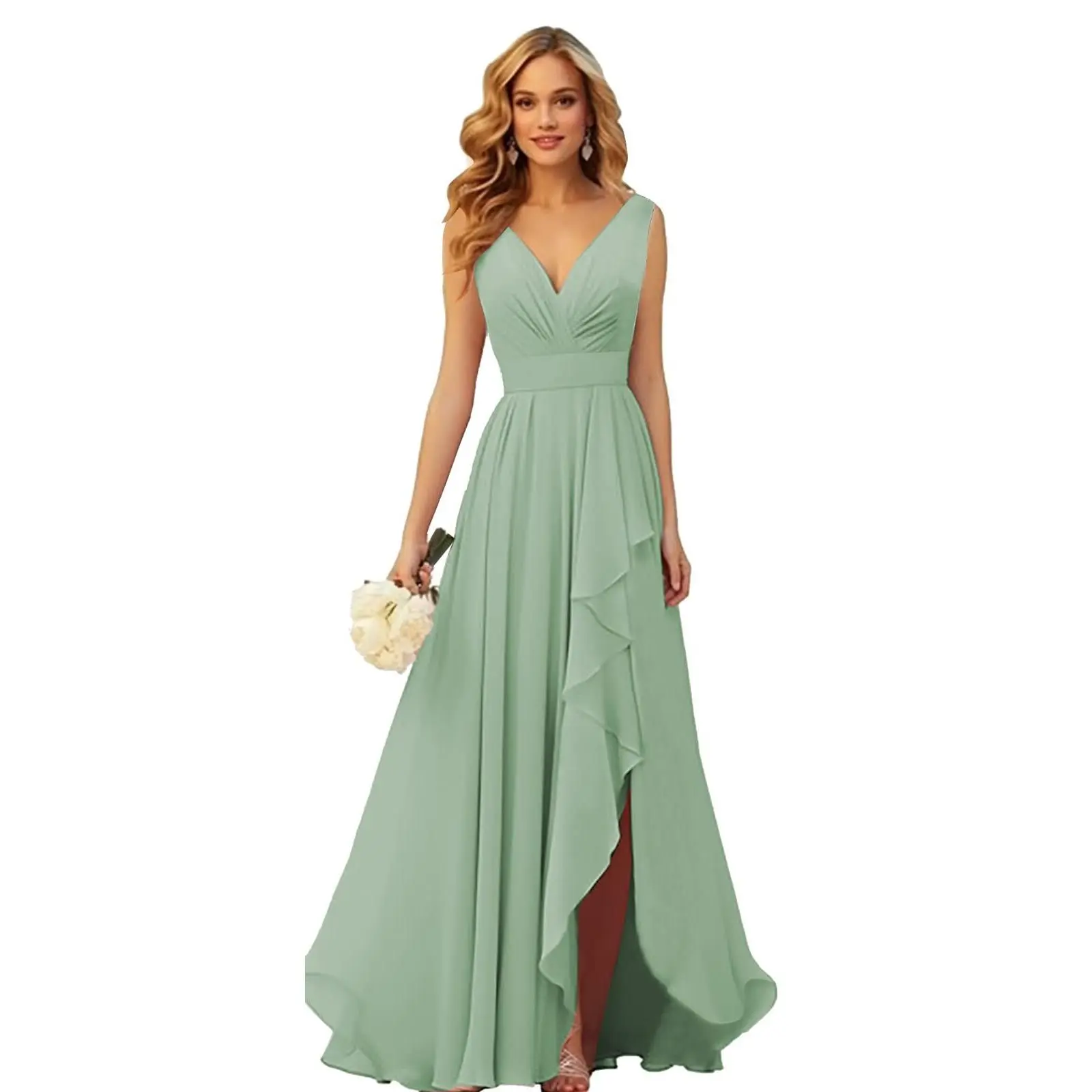 sage green high low dress Formal Dresses Dusty Sage High Low A Line Knee Length Spaghetti Straps Stretch Satin Formal Dress