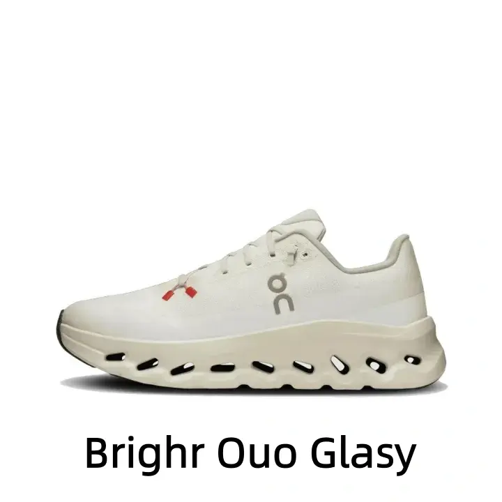 Clean Solid Ivory White Fashion Daily Workout Sneakers Thin Soft Air Permeable Fabric Upper Hollow Curved Cushion Outsole Anti Slip Shock Absorbing Casual Shoes Suitable Road Running Office Daily Walk Park Light Hiking Multi Scene Versatile Footwear