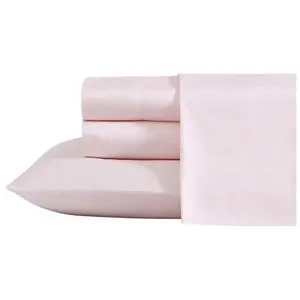 Laura Ashley Solid Pink Queen Sheet Set