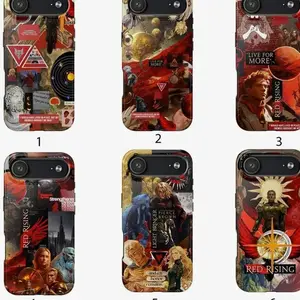 Red Rising Phone Case Cover Compatible with iPhone X, 11, 12, 13, 14, 15, 16, 17 Plus Pro Promax & SS Galaxy S21-25 Series