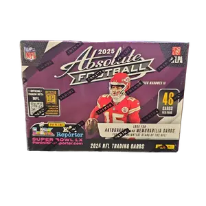 PANINI 2025 Absolute Purple Theme American Football Trading Cards Blaster Box - 8 Cards Per Pack, 6 Total Packs