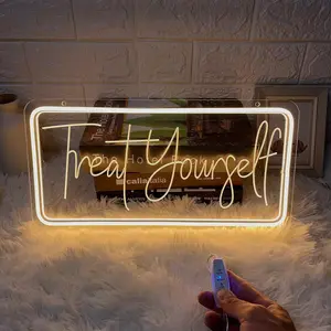 Personalized Letter Neon Sign, Light Up Sign, LED Warm Wall Mount Light, Wall Mounted Lights, Custom Night Light, Touch Control, USB Powered, Home Office Shop Room Decor