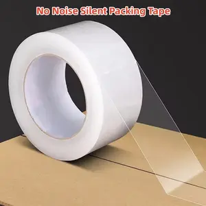 1 Rolls No Noise Silent Packing Tape, Adhesive Tape, Logistics Packaging Tape for Transport, Moving, Sealing, Transparent Design, 1.88 in. x 54.68 yd.