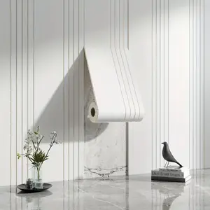 2 Rolls Self-Adhesive DIY 3D Textured Wallpaper - PVC Wall Panel with 3D Grid Pattern, Easy to Peel and Stick, Suitable for Interior Walls, Living Room, Bedroom, Bathroom, Office - Retro Wood Grain Wall Enhancement, Home Decoration
