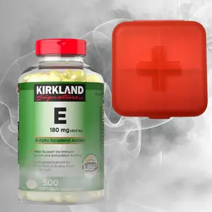 "Support your wellness journey with the PrimeVits Travel Pill Case Bundle, featuring high-potency Kirkland Vitamin E and a convenient organizer for health on the go."