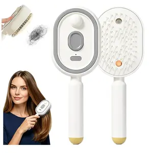 Electric Spray air Cushion Massage Comb, Electric Spray Air Cushion Brush, Self-Cleaning Anti-Tangle Hair Brush, Rechargeable Scalp Comb for Frizz Control, Smooth Shine & Daily Care