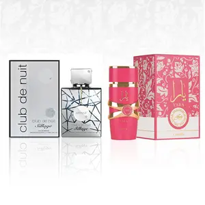 Armaf sliver Club De Nuit & Lattafa Yara candy Fragrance Set - Arabic Perfume Oil-Infused Scent, Long-Lasting, Viral TikTok Fragrance, Masculine Aroma
