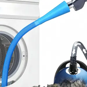 LMMAKE Dryer Vent Cleaner Kit Dryer Lint Vacuum Attachment Compatible With Most Vacuum Cleaner Dryer Vent Cleaning Tool Vacuum Hose With Universal Connector 31.5 Inch Blue
