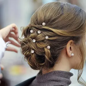 Artificial Pearl Decorated Hair Pin, Elegant U-shaped Hair Accessories for Wedding & Party & Daily Use, Fashion Hair Accessories for Women & Girls, Tools And Gadgets