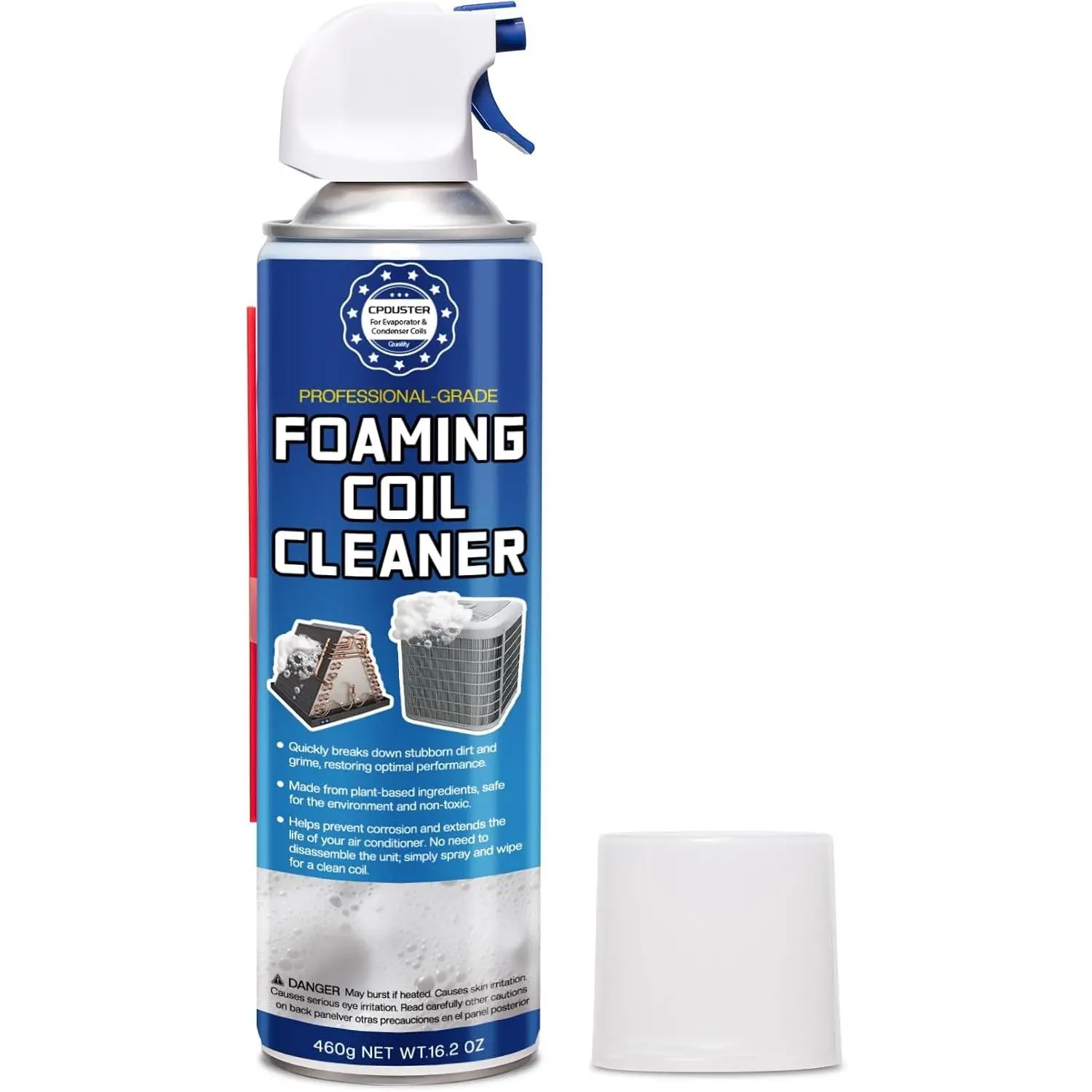AC Unit Cleaner Foam – HVAC Evaporator Coil and Condenser Cleaning, for Home House and Car Air Conditione 460g