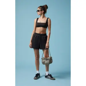 PAC 1980 Women's Active Black Sweat Shorts