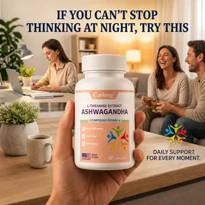 Cunkore Daily Zen & Balance Support - Advanced L-Theanine & Ashwagandha Formula - Promotes Relaxation & Positive Mood - Compound Blend with GABA & 5-HTP Relief Supplement Nutrient Rich Complex
