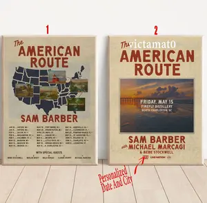 Custom Sam Barber The American Route 2026 Shows Poster Music Art Print