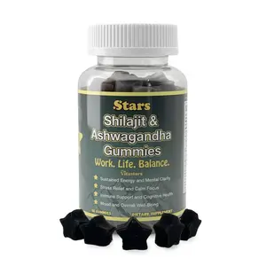 Stars Work. Life. Balance. Shilajit & Ashwagandha Gummies + Chaga Mushroom Vitamin D2 & B12