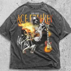 RIP Ace FrehIey 2025 Shirt, K1ss Rock And Roll Legend Tribute Graphic Tee, Music Fans Vintage Style Unisex T-Shirt