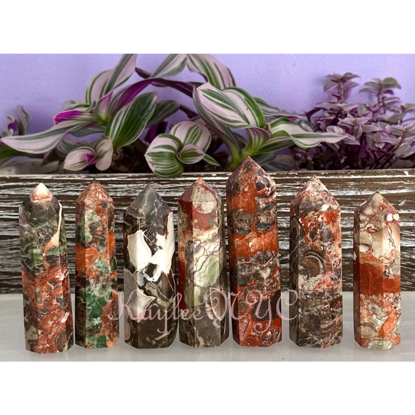 Wholesale Lot 1 Lb Natural Money Agate Obelisk Tower Point Crystal