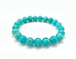Russian Amazonite Elastic Bracelet with 9mm-10mm Beads