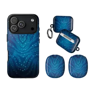 Celestial Starry – Galaxy Aesthetic Phone Case & AirPods Case, AirPods Max Compatible with iPhone 11–17 Pro Max, Space Lover, Slim Guard TM