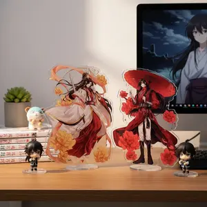 15cm Acrylic Blessing of the Moon Figurine, Collectible Figurines, Dual-Sided HD UV Craft, Ancient Style Desktop Decoration, Collectible Room Decor, Perfect Birthday Gift