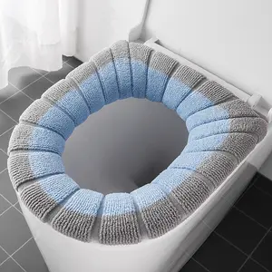 Winter Bathroom Essential Cozy Toilet Seat Cover Year Round Usable Soft Plush Material