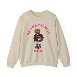 Gamma Phi Beta Teddy Bear Crewneck Sweatshirt
