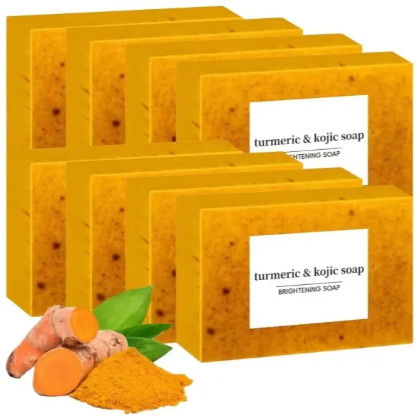 Lemon Turmeric Kojic Soap Fragrance, Honey Glow Lemon Turmeric Soap for Face and Body