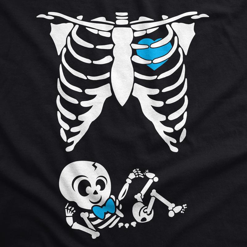 Maternity Baby Boy Skeleton Cute Halloween Pregnancy Bump Tshirt Funny Graphic Maternity Tee Cute Pregnancy Tees With Plus Sizes Pregnant Halloween Maternity Wear Maternity Shirts