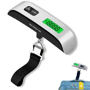 Digital Handheld Luggage Scale, Portable Digital Hanging Baggage Scale for Travel, Suitcase Weight Scale with Rubber Paint, 110 Pounds, Battery Included