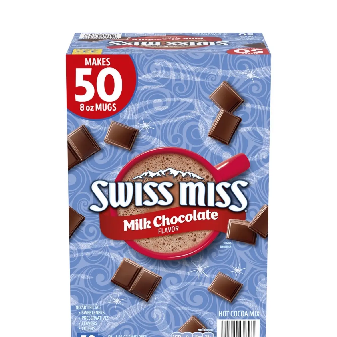 Milk Chocolate Hot Cocoa Mix Packets 50 Ct