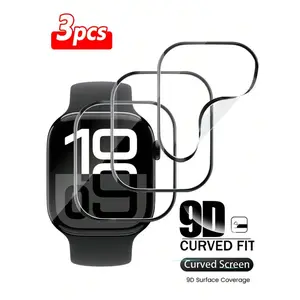 HD Clear Smart Watch Screen Protector, Anti-scratch Watch Screen Protective Film, Wearable Accessories Compatible with Apple Watch Series