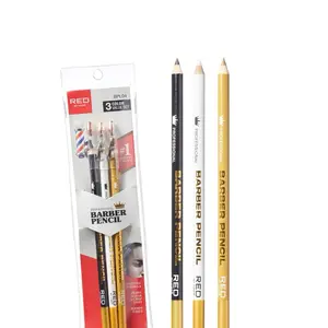 Barber Pencil Hairline Edge Liner Set With Built-In Sharpener