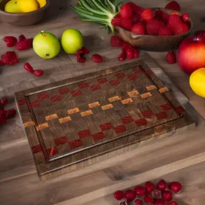 Black Walnut End Grain Cutting Board 14in x 10in x 1in