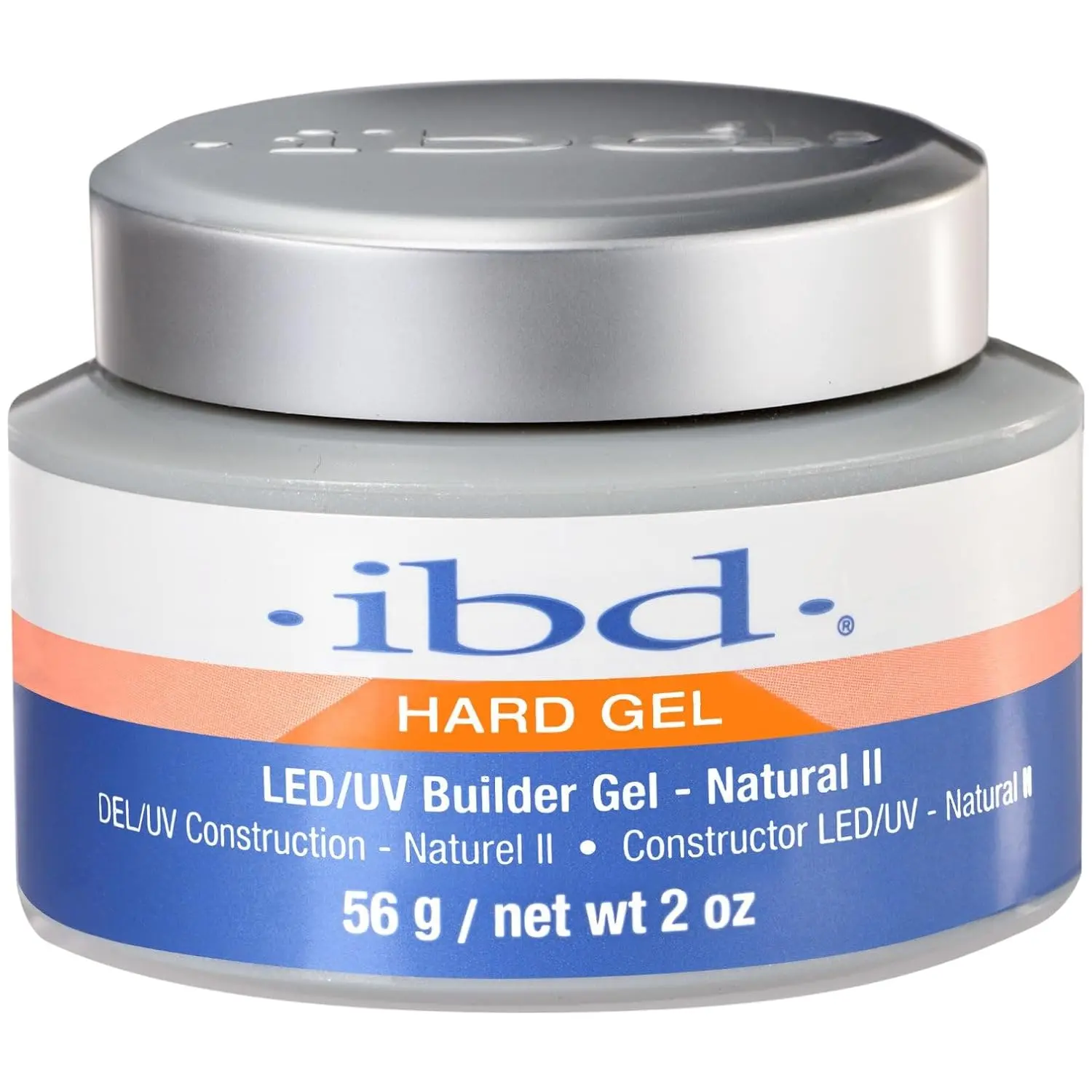 2 oz, Natural II, Builder Gel, IBD Hard Gel LED/UV