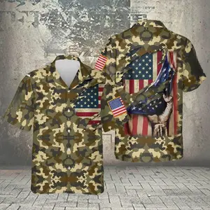Men's US Army Hawaiian Shirt: American Flag, Veteran Gift#TikTokMadeMeBuyIt#AmericanStyle#250Years#Casual Outfit#TrendyTee