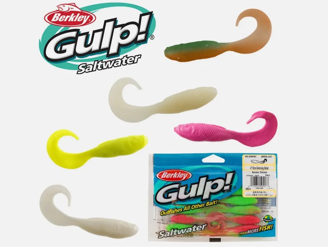 Berkley Gulp Swimming Mullet Saltwater Soft Plastic Baits