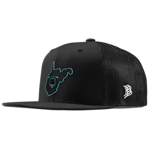 West Virginia Turquoise Flat Trucker