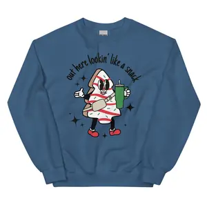 Lookin Like A Snack Christmas Unisex Sweater for Women