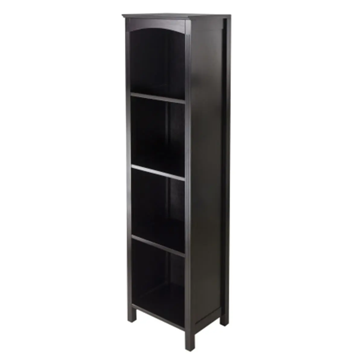 212 MAIN 5-Tier Multi-Tiered Composite Wood Terrace Storage Shelf, Espresso Finish, for Living Room Use