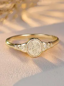 Women's Elegant Flower Engraved Ring, Elegant Casual Ring, Exquisite Trendy Ring, Fashionable Jewelry for Women As Birthday Anniversary Gift