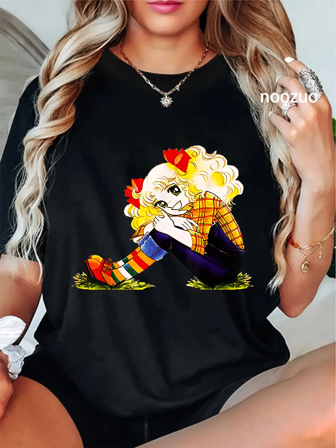 100% Cotton Unisex Japanese Candy Retro Vintage 80s Streetwear Anime Manga T-Shirt Casual Top