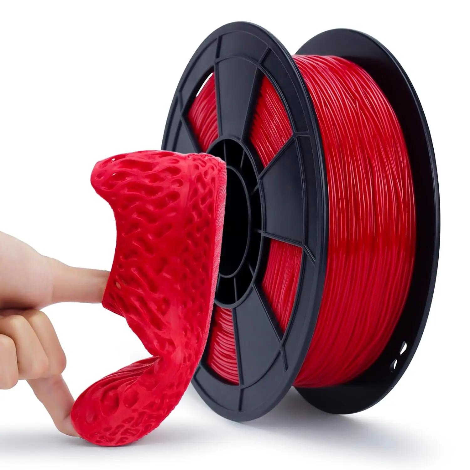 95a Tpu Flexible Filament 8.82oz, Tpu Filament 1.75mm, Soft 3D Printer Filament, 3D Printing Filament Tpu Blue 250g