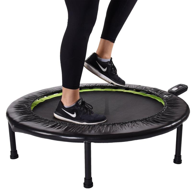 Stamina Products Round Foldable Fitness Trampoline with Workout Monitor