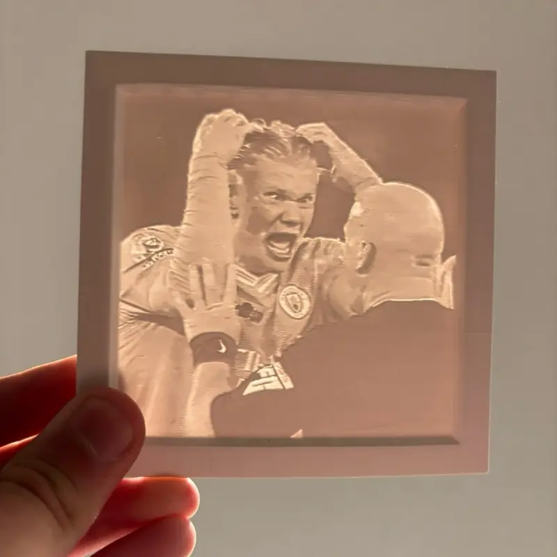 Haaland Themed Funny Lithophane Decor Hanging Decoration