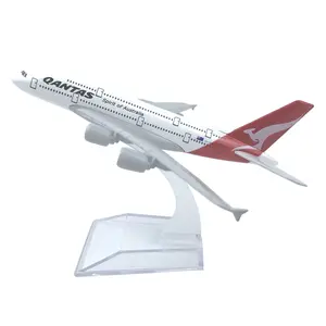 A380 Qantas For Airbus Australian Civil Airliner Model 16cm Simulation Aircraft Model Aviation Model