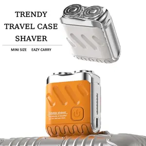 Magnetic Double Cutter Head 9000RPM High Speed Motor, Portable Shaver IPX7 Waterproof | Type-C Charge | Essential for Men to Travel | Skin-Friendly