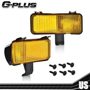 Yellow Front Turn Signal Lights Park Lamps Fit For 81-82 Chevy GMC Cars Side Lights