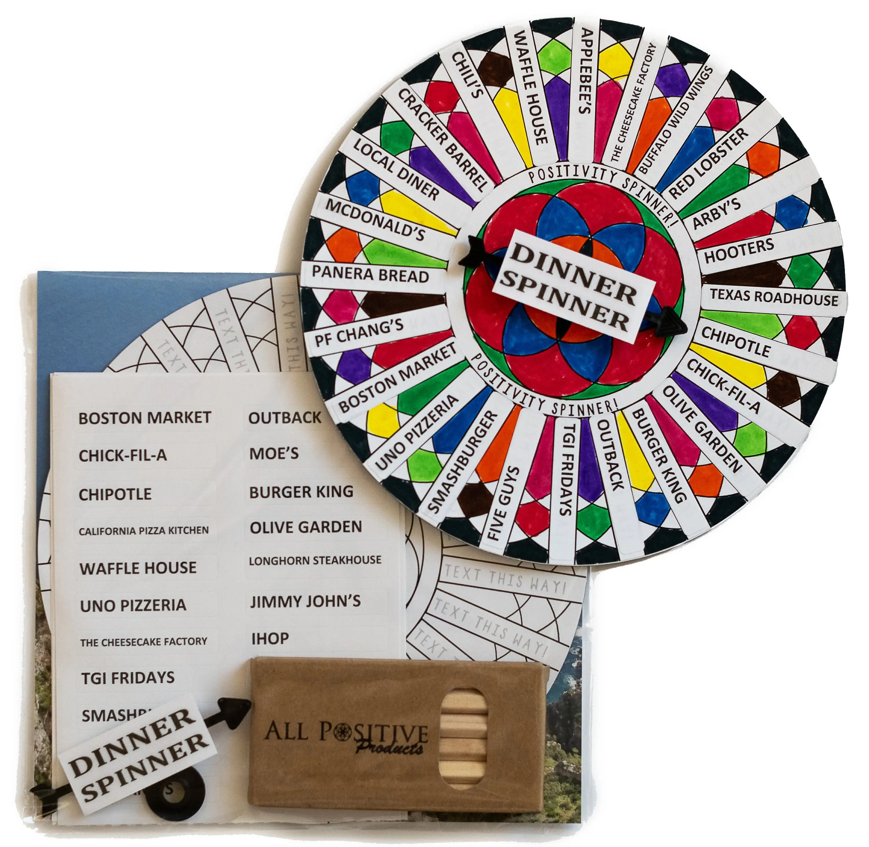 Dinner Spinner Restaurant DIY Craft | Out to Eat Activity | Dinner Decider