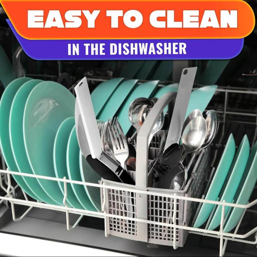 2-in-1 Kitchen Scissors with Built-In Cutting Board, Stainless Steel Food Shears with Safety Lock, Easy Cutter for Meat, Chicken, Vegetables, Fruit and Cheese